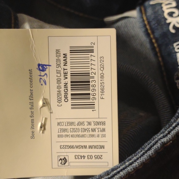 Cat & Jack Girls' Mid-Rise Ultimate Stretch Skinny Jeans- Sz 14 - Picture 11 of 11